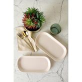 Odea Keramika Krem Noyan Kayık Tabak 28 cm 2 Adet 030