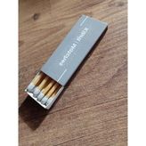 Odea Kibrit - Otel ve Promosyon - 25 Kutu (10-11 Çöp) 5,5x2,3x0,7cm - 000-Siyah - 3 x 0,7 cm