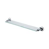 Odea Krom Kaplamalı Sekürit Cam Etajer - 58 cm Genişlik