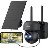 Odea Tr 2k Dış Mekan Güvenlik Kamerası, 360°PTZ Kamera, Güneş Enerjili Dış Mekan Güvenlik Kamerası, Dış Mekan Kamerası, Renkli Gece Görüşü, Pır Kişi Tanıma, 2 Yollu Ses, IP66 Su Geçirmez