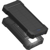 Odea Tr Güneş Enerjili Solar Powerbank 10000MAH LED Işıklı Taşınabilir Batarya Şarj Cihazı Siyah - 20W GaN White