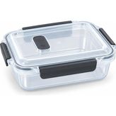 Odea Tr Sızdırmaz Contalı Saklama Kabı, Mikrodalga Uyumlu Pp Plastik, Havalandırma Delikli Kilitli Kapak, Buhar Valfli Gıda Kutusu, Buzdolabı Düzenleyici, Yemek Taşıma ve Beslenme Kap (1150 Ml) - 0,33 - 00-Siyah - Beyaz