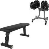Odea Tr Standlı Ayarlanabilir Dambıl + Düz Bench Seti
