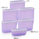 Odea Tupperware Lila Oval Saklama Kabı Set 6li Esc - Abanoz