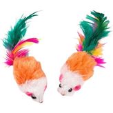 Odea Tüylü Mini Fare Kedi Oyuncağı 4.8 cm