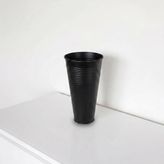 Odea Uzun Metal Saksı & Vazo - 40 cm Ofis ve Ev Için Modern Çok Amaçlı Saksılık (21X11/40 Cm) (Siyah)
