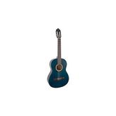 Odea VC204TBU Klasik Gitar, Scale 4/4,şeffaf Mavi Mat, Kapak