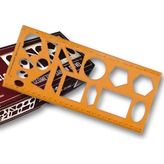 Odea Yıldızlar Geometrik Şablon Cetvel 25 cm - 1 - 0