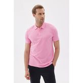 Odelon Erkek Basic Polo Yaka Tişört (Regular Fit) Pembe - XL
