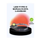OEM Cob + Xpe Led Kafa Feneri 800 Lumen Usb Type C Şarjlı Çok Modlu