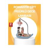 OEM Romantik Çift Figürlü Gece Lambası Sandal Model Sevgiliye Özel Hediye