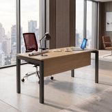 Ofisimi Basic Çalışma Masası Ofis Masası 120 cm (Meşe/Antrasit)