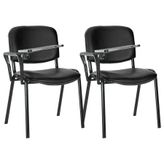 Ofisit Konferans/Seminer Sandalyesi Siyah 2'Li Set