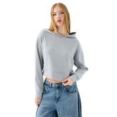 Oft Kadın Sweatshirt F2040620,Gri L