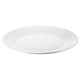OFTAST tabak, beyaz beyaz 25 cm