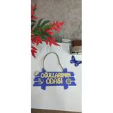 Oğullarımın Odası Kapı Süsü Mavi