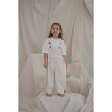 OhlalaKoala Krem Childhood Velvet Çocuk Salopet Tulum