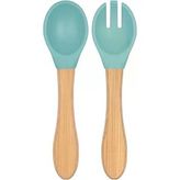 OiOi BASICS Mama Kaşığı + Çatal - Aqua Green