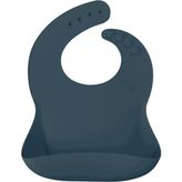 Oioi Basics Silikon Mama Önlüğü Deep Blue - Standart