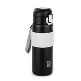 Okadi Paslanmaz Çelik Termos Pipetli 600ML Siyah