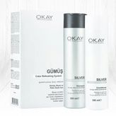 OKAY Professional 2x300 ml Sİlver Color Refreshing System Şampuan Krem Set