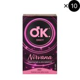 Okey Nirvana Prezervatif 10'lu x10 (100 adet)