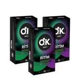 Okey Ritim Prezervatif 10'lu x3