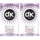 Okey Zero Extreme 20'li Ekonomik Prezervatif (2 paketi)