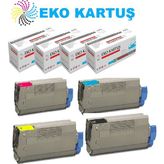 Oki MC573DN Muadil Toner 4 Renk Set