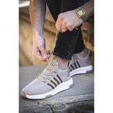 Oksit Ald Şerit Detaylı Kalın Taban Erkek Sneaker - Kum