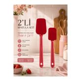 Okyanus Home 2'li Silikon Spatula Seti Kırmızı