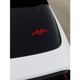 Okyay Works Rabbit Japan Sticker - Kırmızı - Kırmızı