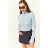 Olalook BLZ-19001644 Bebe Mavi Kadın Bluz