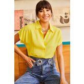 Olalook GML-19000617 Sarı Kadın Gömlek