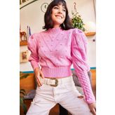 Olalook KZK-19000253 Fuşya Kadın Kazak