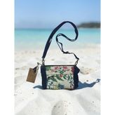 Old Cotton Cargo Vintage Salaş Küçük Çok Renkli Organik Disayn Cotton Günlük Omuz Postacı Çantası 21X13CM - 21 x 13 cm - Lacivert