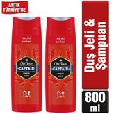 Old Spice Captain 2x400 ml Duş Jeli