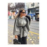 Olea KADIN KAŞE KEMERLİ PELERİN