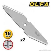 Olfa CKB-1 2'li Çift Yönlü Maket Bıçağı Yedeği