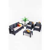 Olimpos 3+1+1+S Balkon&Teras Bahçe Mobilyası/Antrasit