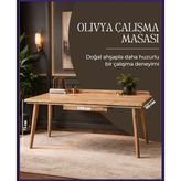 Olivya Çalışma Masası - 60 x 140 - Ahşap