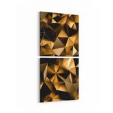 Olla 10101K2D Abstract Görsel Kare 2 Parça Dikey 30x65 cm Kanvas Tablo