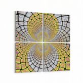 Olla 10164K4 Abstract Görsel Kare 4 Parça 65x65 cm Kanvas Tablo