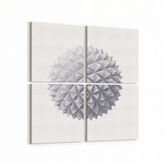 Olla 10345K4 Abstract Görsel Kare 4 Parça 65x65 cm Kanvas Tablo