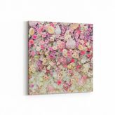 Olla 11583K Çiçek Görseli Kare 25x25 cm Kanvas Tablo
