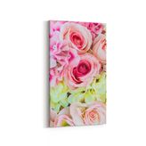 Olla 11607DD Çiçek Görseli Dikey Dar 30x60 cm Kanvas Tablo