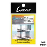 Olta İğnesi - Whale - Maru Sode - Nikel - No: 16 (50'Li Paket)