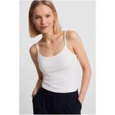 OLYNN Beyaz Ultra Premium Soft Askılı Bluz
