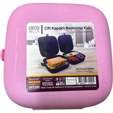 Omak Çift Bölmeli Beslenme Kutusu - Pembe