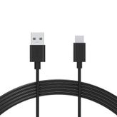 Omars Siyah USB Type-C 3A Şarj ve Data Kablosu